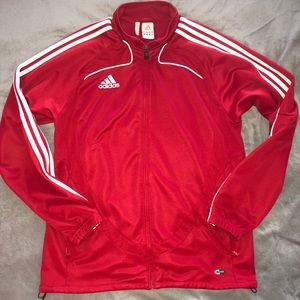 Red Adidas Climacool Track Jacket